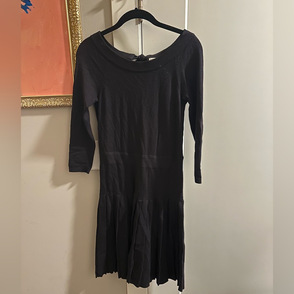 Milly Black Long Sleeve Dress